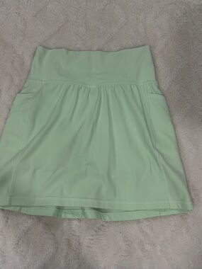 Athlete Salutation Stash Pocket 16.5” Skort- Mint Green